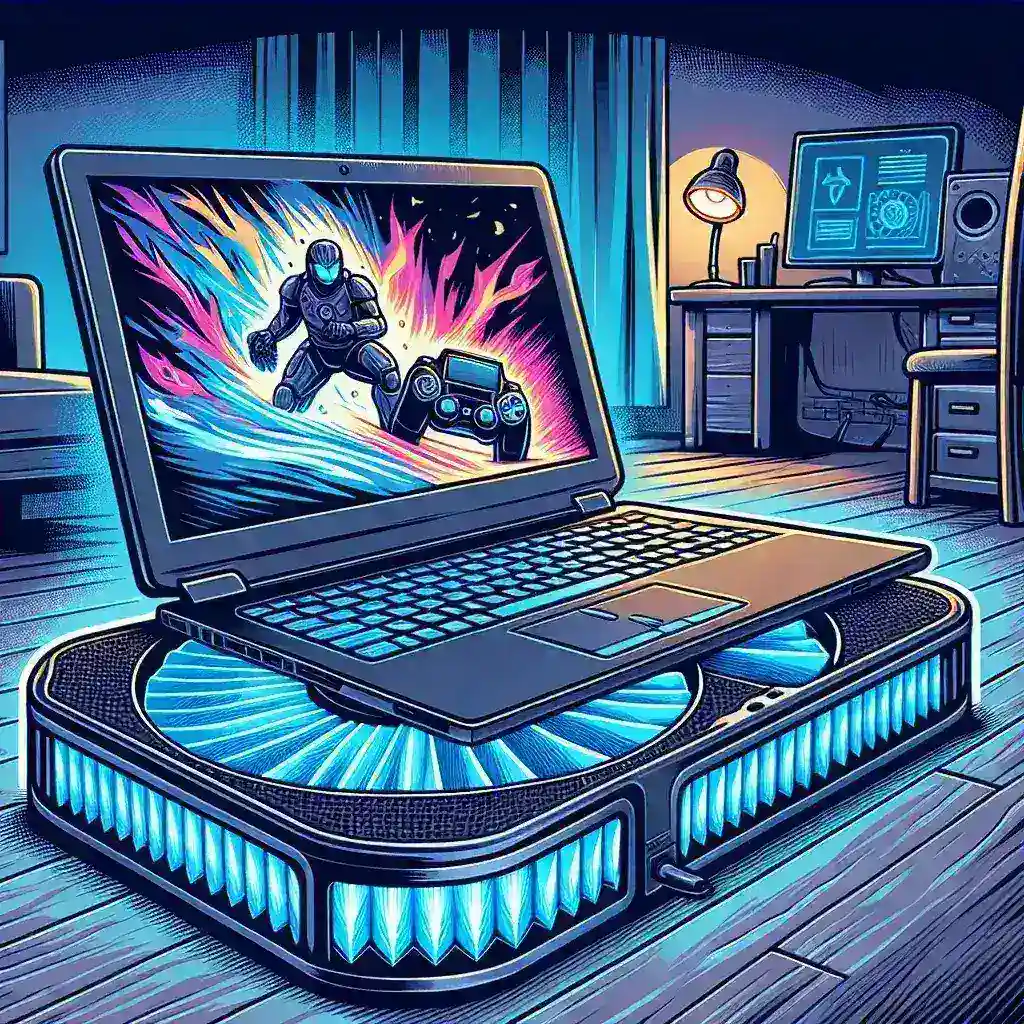 Why do some gamers use external cooling pads for their gaming laptops?