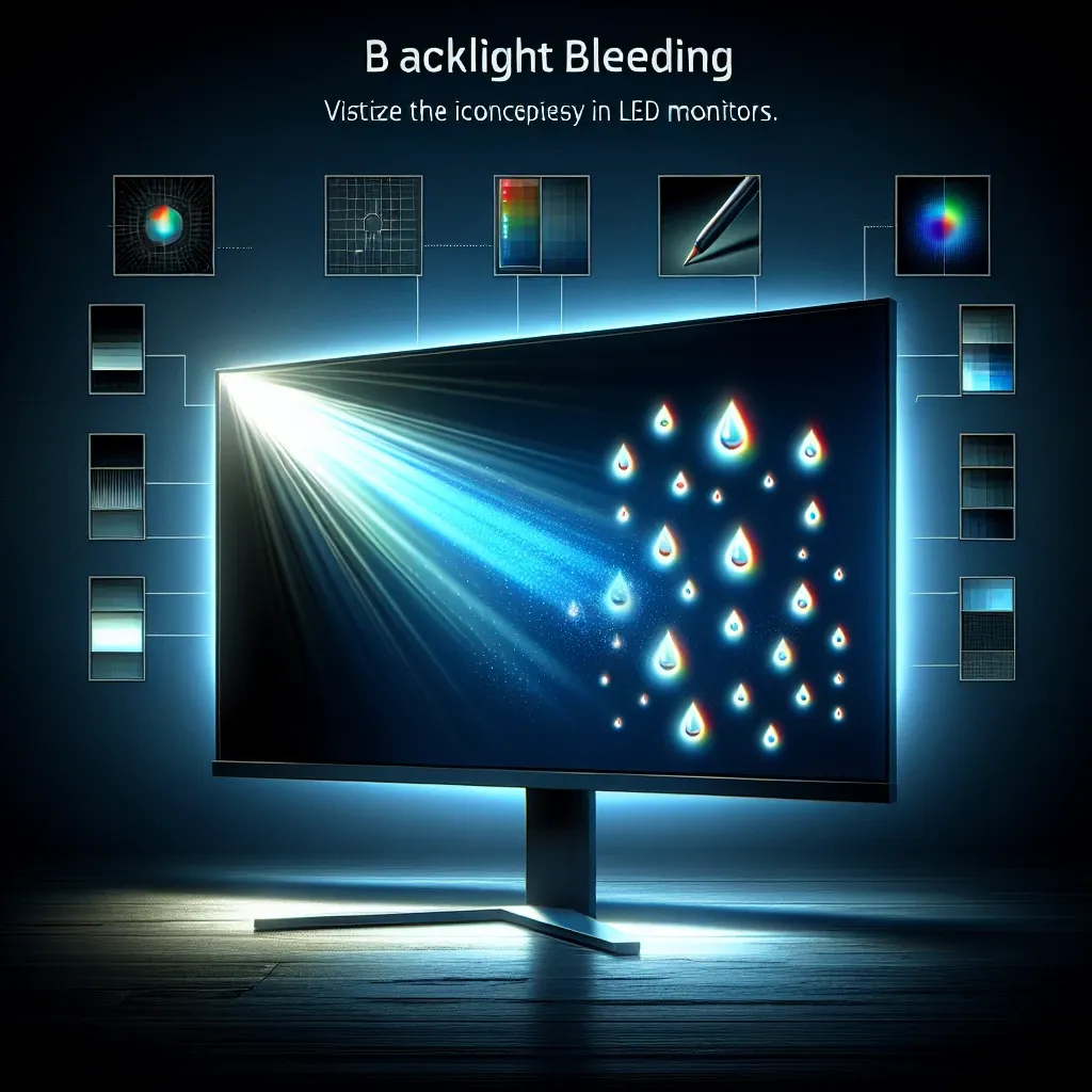 What is backlight bleeding in LED monitors?
