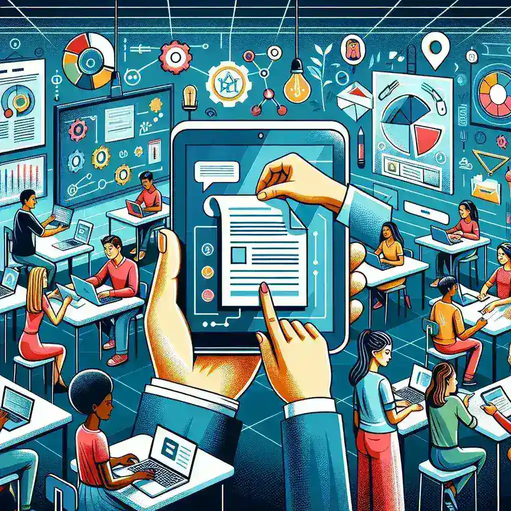 "Google Classroom interface showcasing the new offline homework submission feature on a laptop screen, highlighting enhanced user experience for students and teachers."